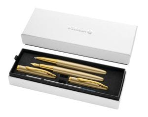 Writing instrument set R P36 Jazz Noble Elegance Gold G25 case G25 Etui Jazz NE FH RO Gold PIM MAM web