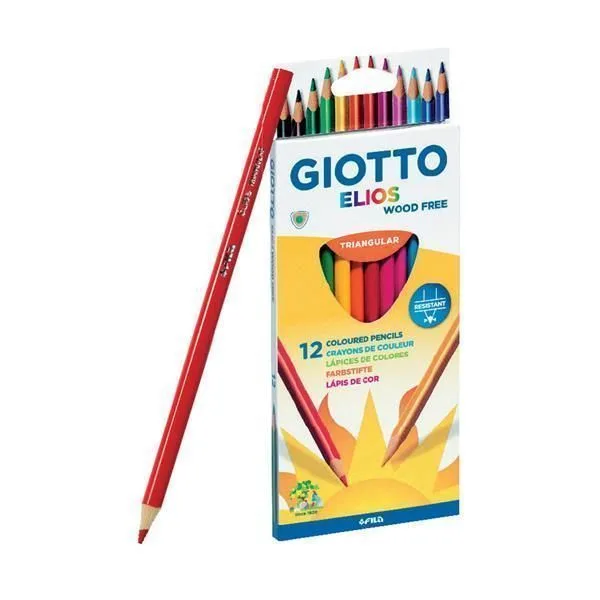 000114739_1.jpg ΞΥΛΟΜΠΟΓΙΕΣ ELIOS ΤΡΙΓΩΝΙΚΕΣ 12ΤΕΜ ASS. GIOTTO ΣΕ BLISTER - Image 1