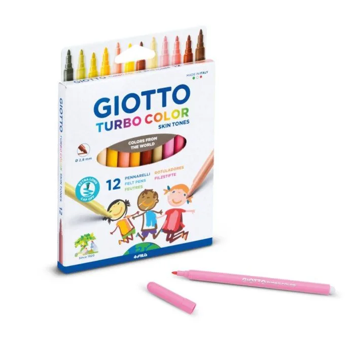 000526900-700x700.jpg Μαρκαδόροι Giotto Turbo Color Skin Tones 12τμχ - Image 1