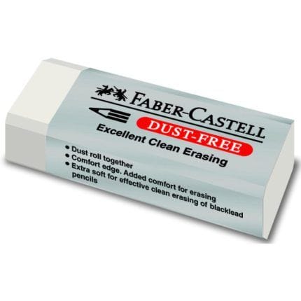 Γόμα Faber Castell Dust Free Λευκή