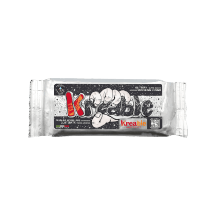 TOY COLOR ΠΗΛΟΣ AIR DRY ΜΕ GLITTER 500gr KREABLE 0608 ΜΑΥΡΟΣ