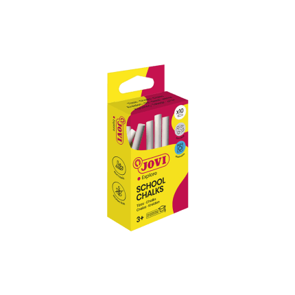 JOVI ΚΙΜΩΛΙΑ W/BLE BLISTER 9x80mm SCHOOL 1010 ΛΕΥΚΗ 10Τ