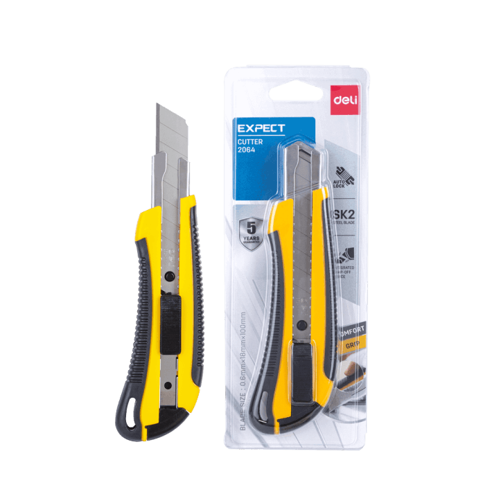 DELI ΚΟΠΙΔΙ ΣΠΑΣΤΟ ΜΕΓΑΛΟ ΠΛΑΣΤ. 10cm EXPECT E2064 ΚΙΤΡΙΝΟ - Image 1