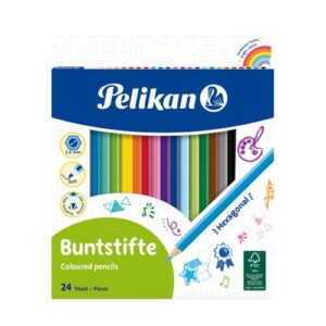Colored pencils hexagonal, 24 pieces cardboard case-Buntstifte_Hexagonal_w24_25x25cm-web