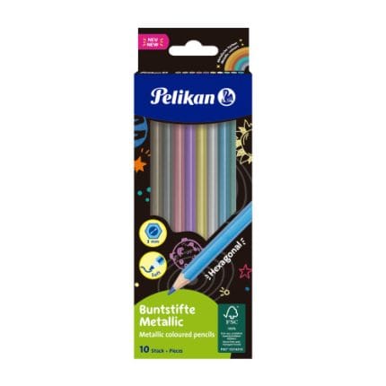 ΞΥΛΟΜΠΟΓΙΕΣ PELIKAN METALLIC 10 ΤΕΜΑΧΙΑ 701235
