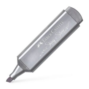 Μαρκαδόρος Υπογράμμισης Faber Castell 1546 Shiny Silver