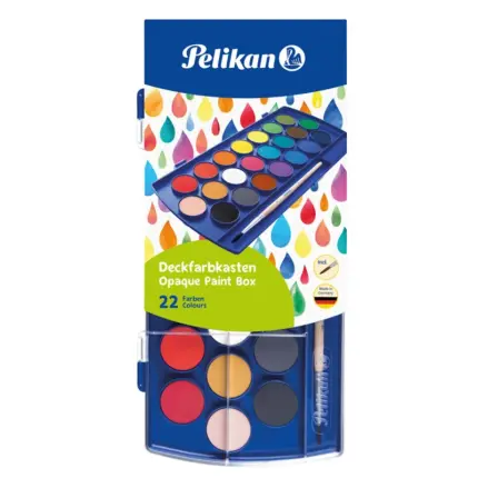 Νερομπογιές σετ 22 τμχ Pelikan & 1 πινέλο