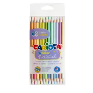 Carioca Ξυλομπογιές BiColor Διπλής Γραφής 12τμχ (24 Xρωμάτων) 43309